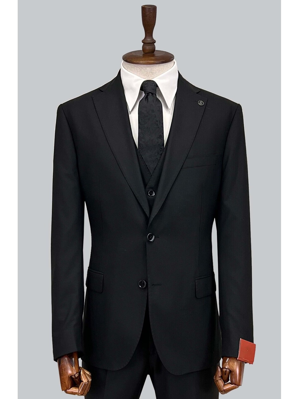 SUIT SARTORIA BLACK WOOL SUIT 2300