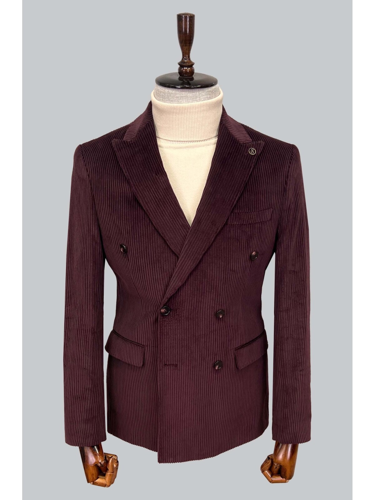 SUIT SARTORIA CLARET RED VELVET JACKET 4403