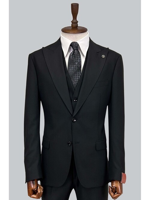 SUIT SARTORIA BLACK WOOL SUIT 2270