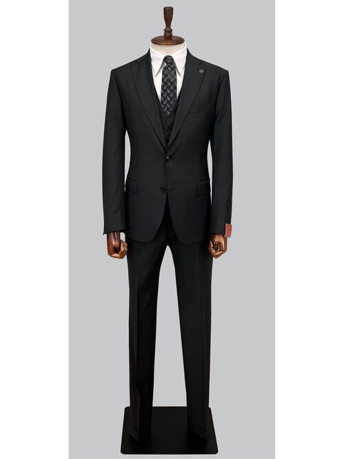 SUIT SARTORIA BLACK WOOL SUIT 2300