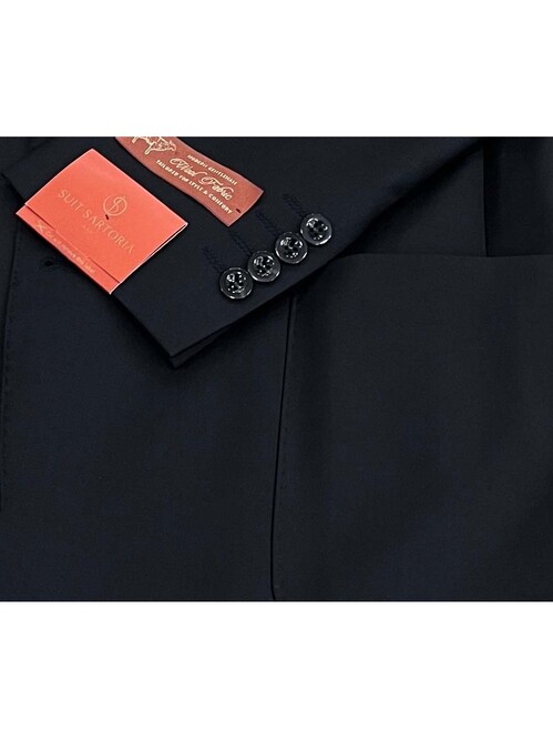 SUIT SARTORIA BLACK WOOL SUIT 2335