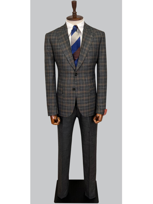 SUIT SARTORIA WOOL BROWN SUIT 2375