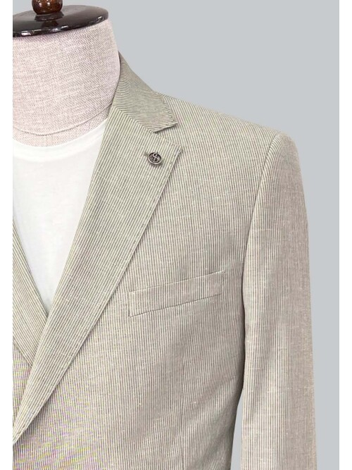 SUIT SARTORIA BEIGE LINEN SUIT 2640