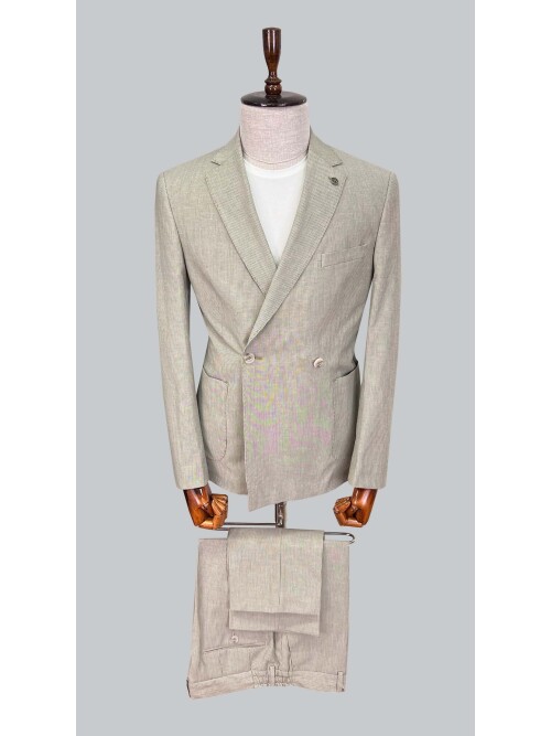 SUIT SARTORIA BEIGE LINEN SUIT 2640