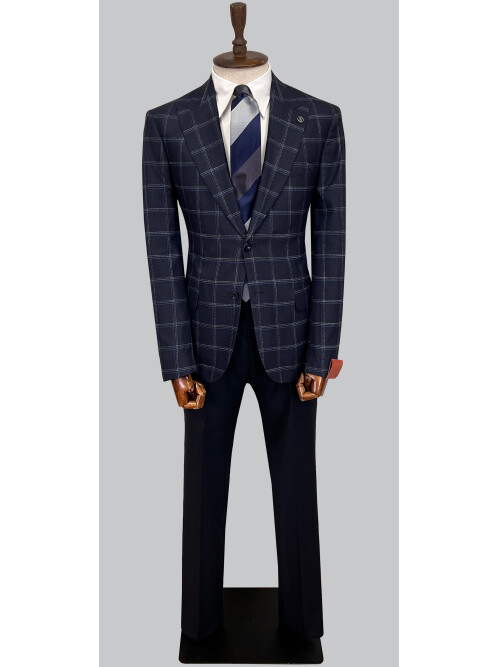 SUIT SARTORIA WOOL NAVY BLUE SUIT 2375