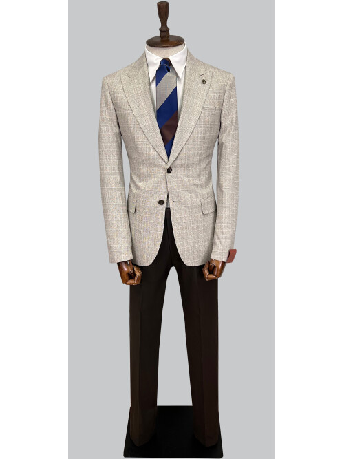 SUIT SARTORIA YÜN BEJ TAKIM ELBİSE 2375