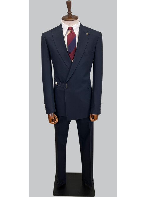 SUIT SARTORIA NAVY BLUE BREASTED SUIT 2774