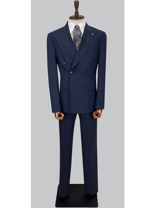 SUIT SARTORIA NAVY BLUE WOOL SUIT 2621