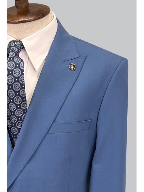 SUIT SARTORIA BLUE DOUBLE BREASTED SUIT 2773