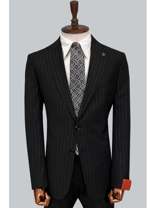 SUIT SARTORIA SİYAH YÜNLÜ TAKIM ELBİSE 2454