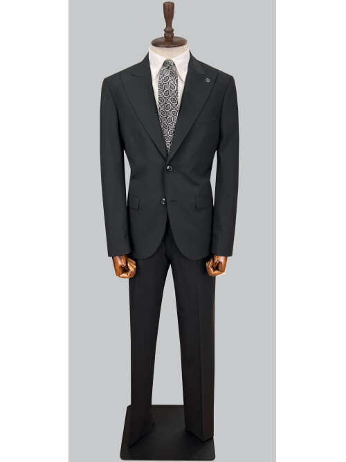 SUIT SARTORIA BLACK WOOL SUIT 2620