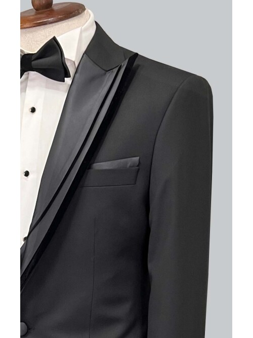 SUIT SARTORIA BLACK TUXEDO 5071