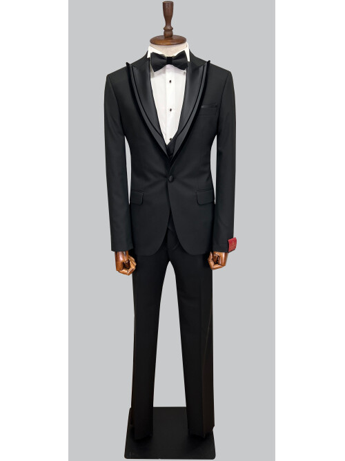 SUIT SARTORIA BLACK TUXEDO 5071