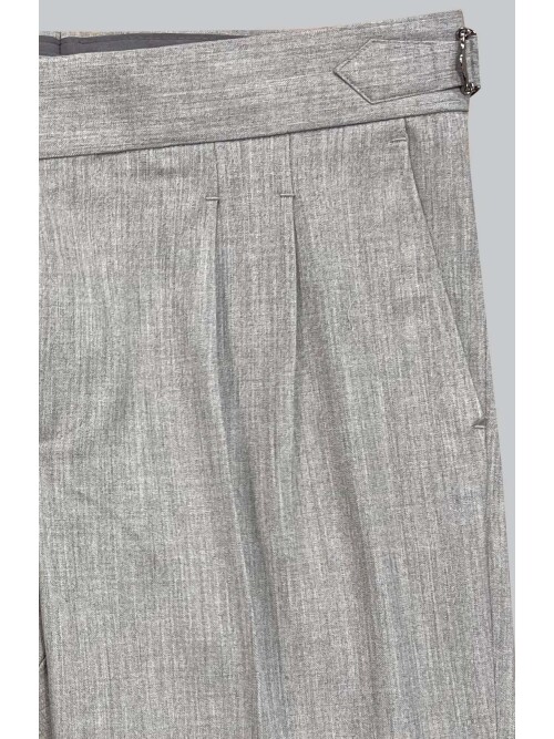 SUIT SARTORIA LIGHT GREY DOUBLE PLEAT PANTS 1150