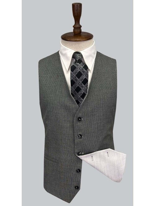 SUIT SARTORIA LIGHT GREY SUIT WITH DOUBLE FACED VEST 2916