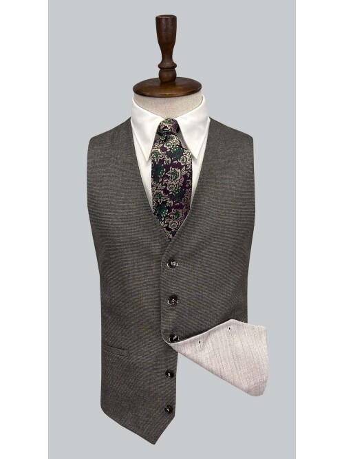 SUIT SARTORIA LIGHT GREY SUIT WITH DOUBLE FACED VEST 2916