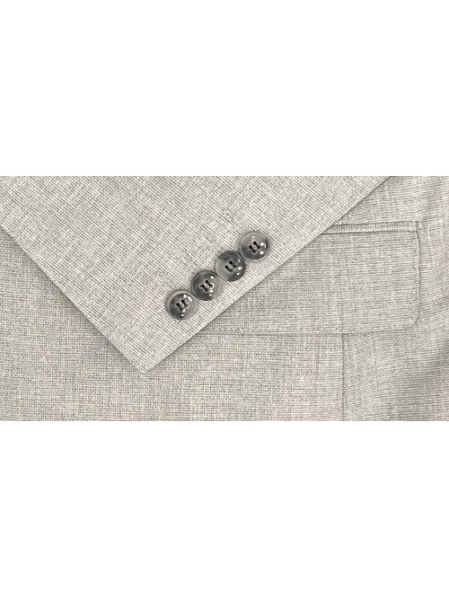 SUIT SARTORIA LIGHT GREY SUIT WITH DOUBLE FACED VEST 2916