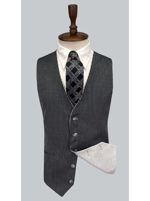 SUIT SARTORIA LIGHT GREY SUIT WITH DOUBLE FACED VEST 2916