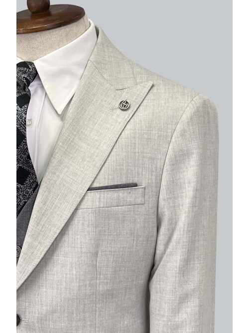 SUIT SARTORIA LIGHT GREY SUIT WITH DOUBLE FACED VEST 2916