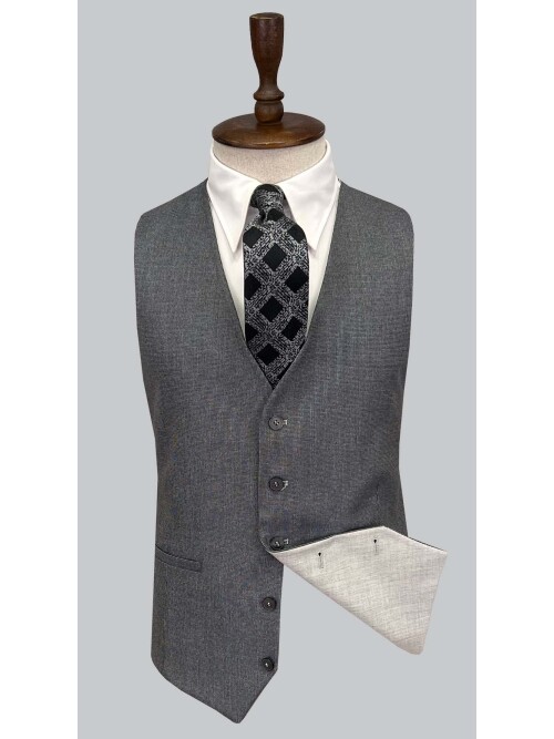 SUIT SARTORIA LIGHT GREY SUIT WITH DOUBLE FACED VEST 2916