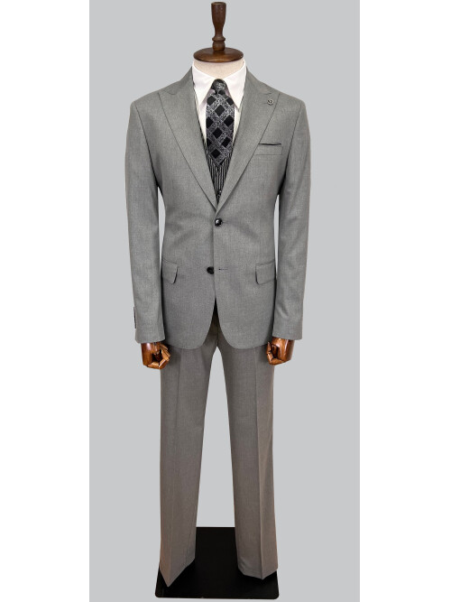 SUIT SARTORIA GREY SUIT WITH DOUBLE FACED VEST 2917