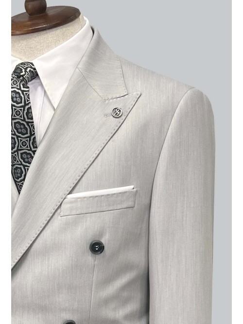 SUIT SARTORIA DOUBLE BREASTED GREY SUIT 2957