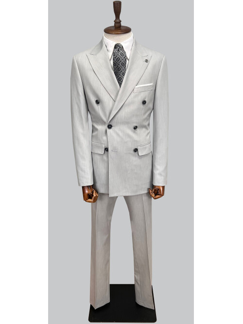 SUIT SARTORIA DOUBLE BREASTED GREY SUIT 2957