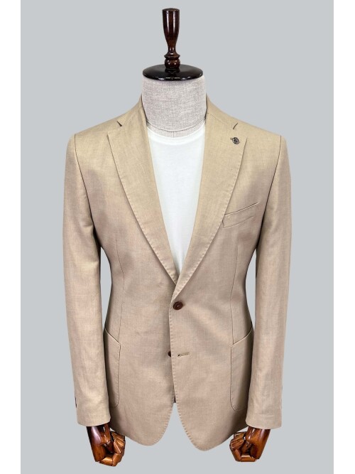 SUIT SARTORIA LINEN BEIGE JACKET 4355