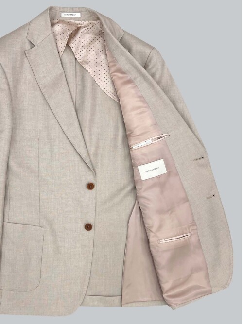 SUIT SARTORIA LINEN BEIGE JACKET 4355