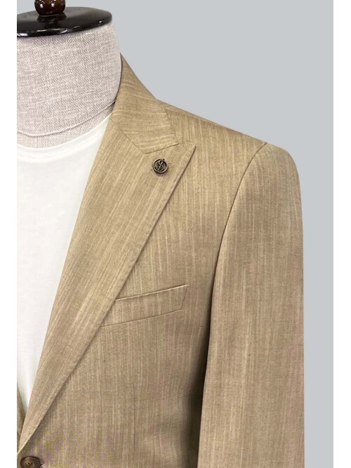 SUIT SARTORIA LINEN BEIGE JACKET 4371