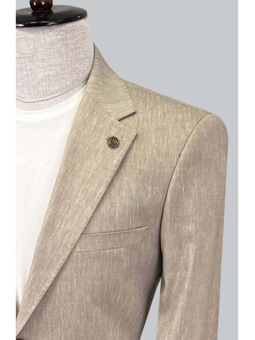 SUIT SARTORIA LINEN BEIGE JACKET 4372