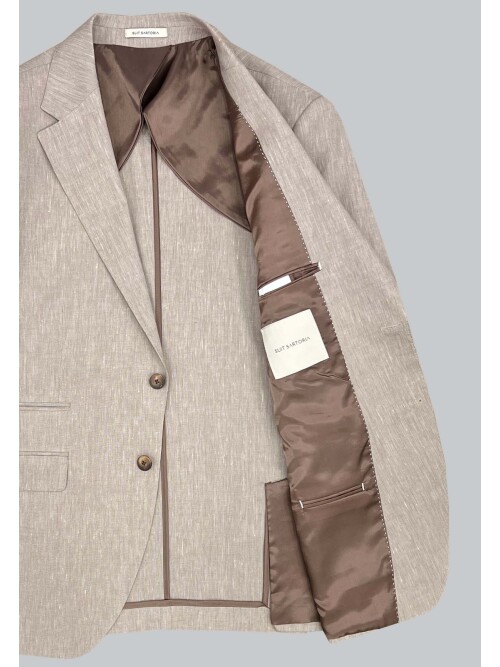 SUIT SARTORIA LINEN BEIGE JACKET 4372