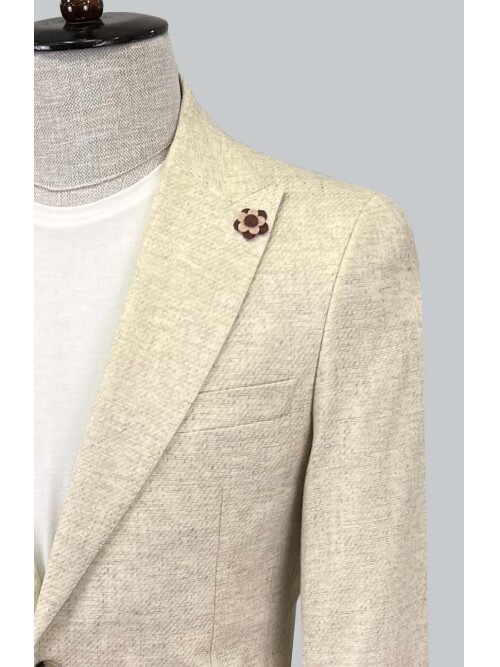 SUIT SARTORIA LINEN BEIGE JACKET 4409