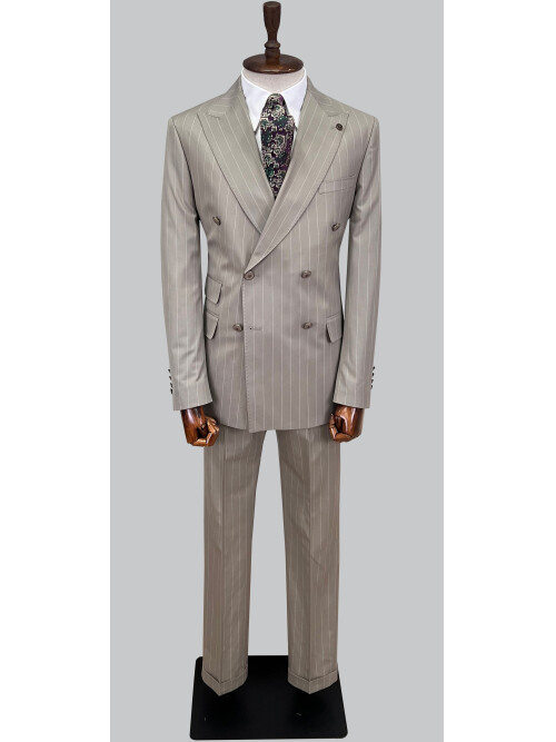 SUIT SARTORIA BEIGE DOUBLE BREASTED SUIT 2884