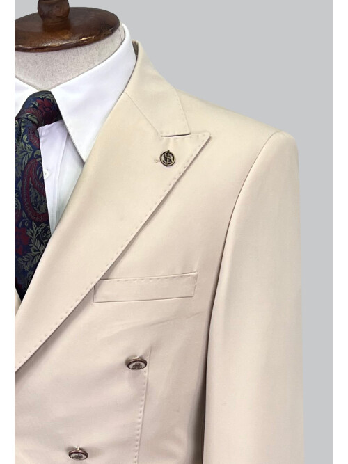 SUIT SARTORIA BEIGE DOUBLE BREASTED SUIT 2826