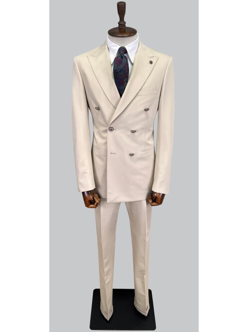 SUIT SARTORIA BEJ KRUVAZE TAKIM ELBİSE 2826