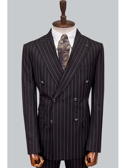 SUIT SARTORIA CLARET RED DOUBLE BREASTED SUIT 2884