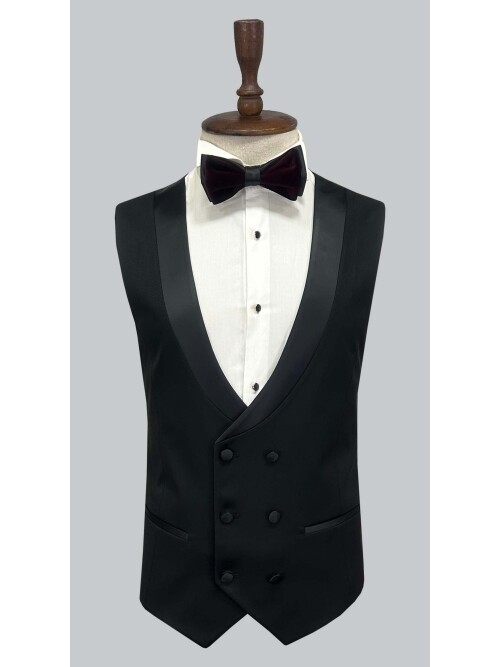 SUIT SARTORIA BORDO ŞAL YAKA KADİFE DAMATLIK 5662