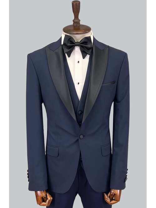 Cemden WEDDİNG SUİT NAVY BLUE 5626