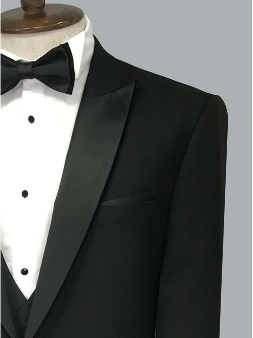 SUIT SARTORIA ÇIKMA YAKA SİYAH DAMATLIK 5063