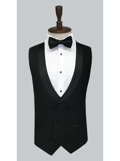 SUIT SARTORIA ÇIKMA YAKA SİYAH DAMATLIK 5063