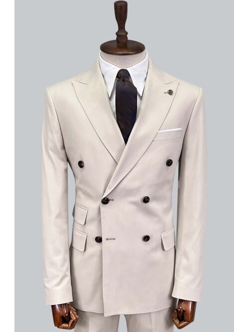 SUIT SARTORIA BEIGE DOUBLE BREASTED SUIT 2894