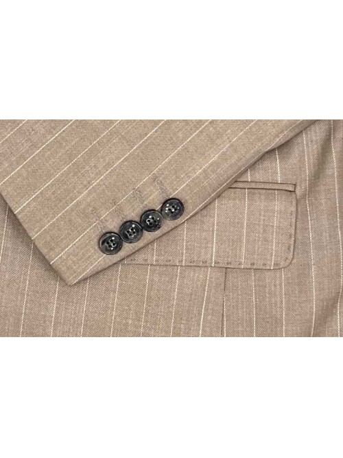 SUIT SARTORIA ÇİZGİLİ KAHVERENGİ KRUVAZE TAKIM ELBİSE 2894