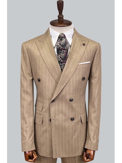 SUIT SARTORIA BROWN DOUBLE BREASTED SUIT 2894