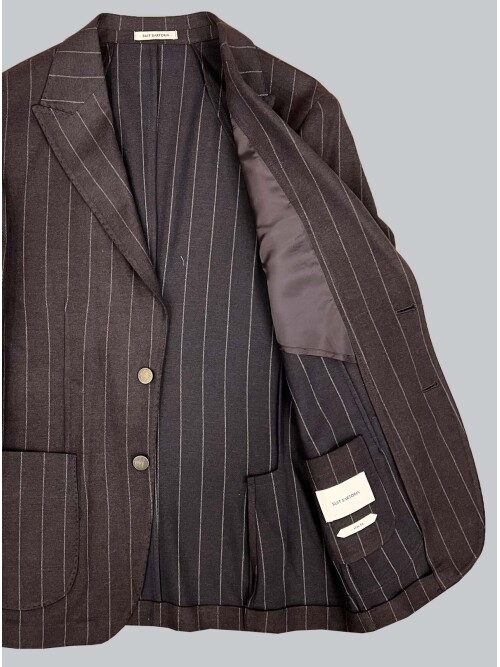 SUIT SARTORIA ÇİZGİLİ KAHVERENGİ CEKET 4565