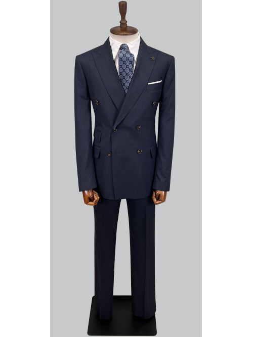 SUIT SARTORIA NAVY BLUE DOUBLE BREASTED SUIT 2894