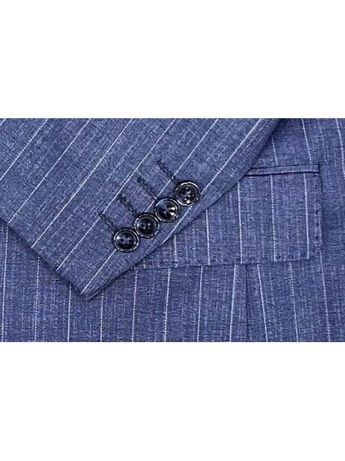 SUIT SARTORIA ÇİZGİLİ MAVİ KRUVAZE TAKIM ELBİSE 2894