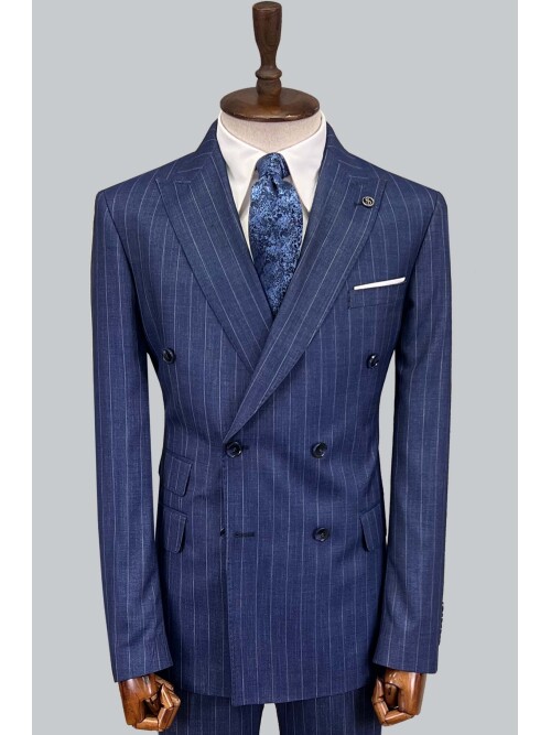 SUIT SARTORIA BLUE DOUBLE BREASTED SUIT 2894