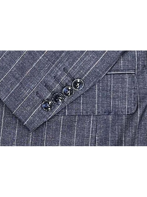 SUIT SARTORIA ÇİZGİLİ MAVİ KRUVAZE TAKIM ELBİSE 2894