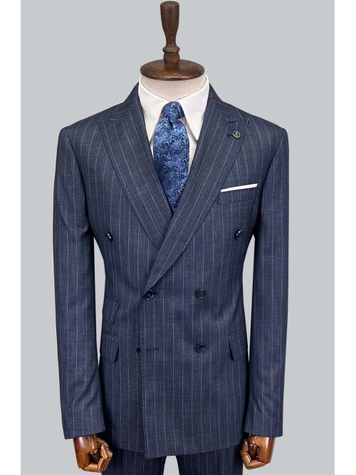 SUIT SARTORIA BLUE DOUBLE BREASTED SUIT 2894